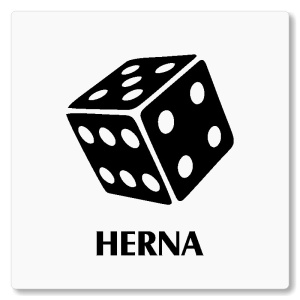 Herna, 118x118mm, bílá, Nevada
